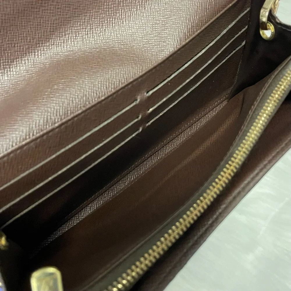 Louis Vuitton Brown Checkered Crossbody Bag - Picture 6 of 10